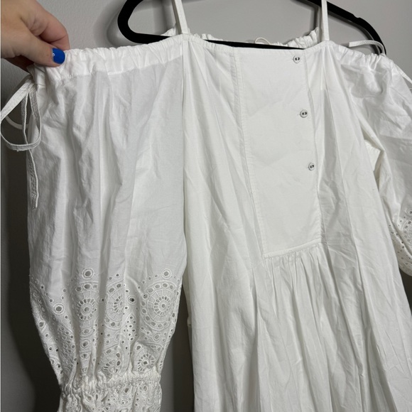 NWT Ulla Johnson Nacisa Maxi Dress Pristine White Eyelet Off Shoulder Sz 2 $925 - Picture 11 of 16